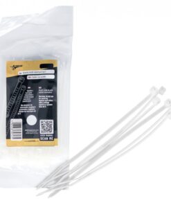 Cable ties width 7.6X200 WHITE (100 pcs.)