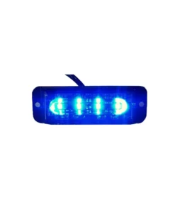 Strobo 4 LED blue lamp ECE R10 R65