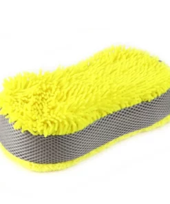 Microfiber car washing sponge yellow KMR1