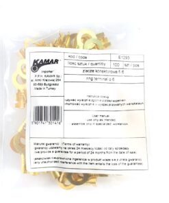 ring terminal o 6, 100 pcs